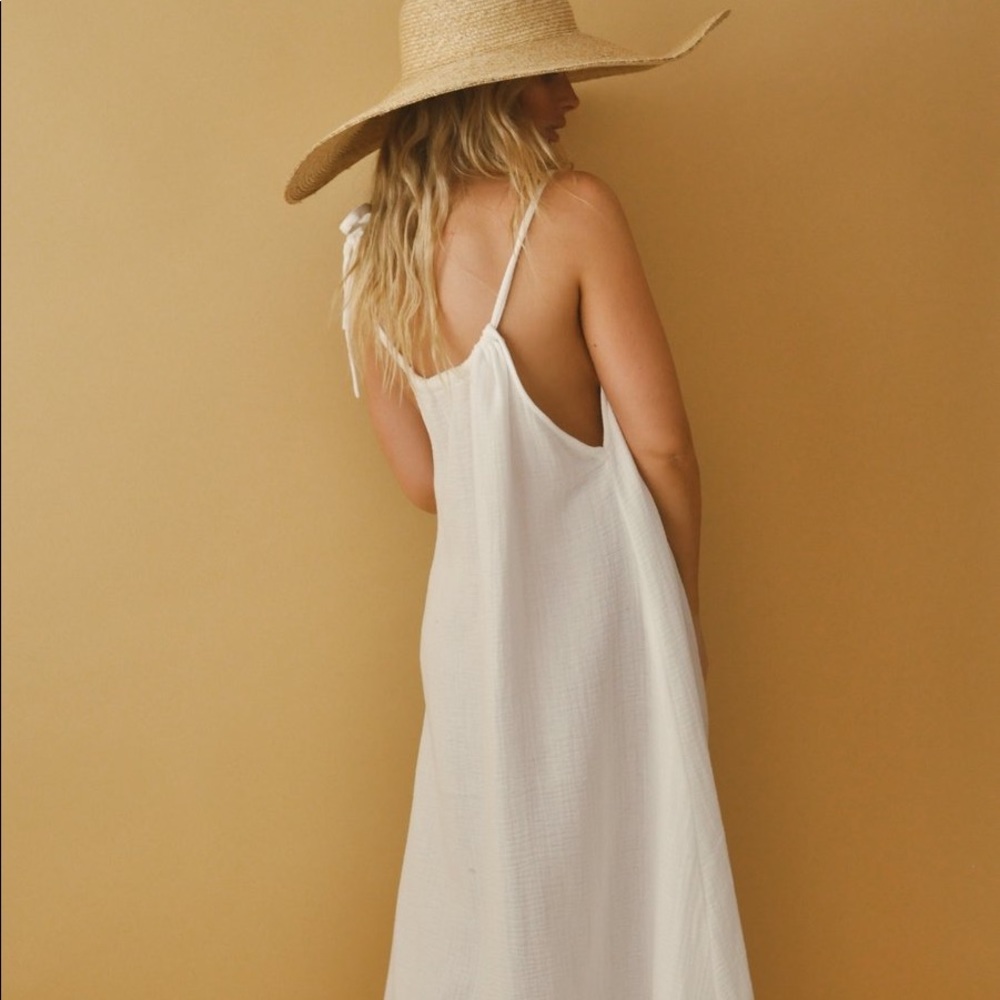 Boheme Goods Strappy Dress White Cotton US 6-12